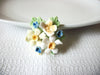 Vintage Porcelain Floral Brooch 40420