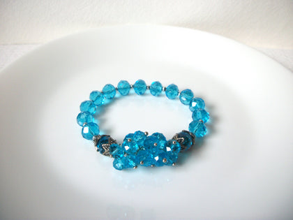 Blue Czech Glass Crystal Bracelet 120620