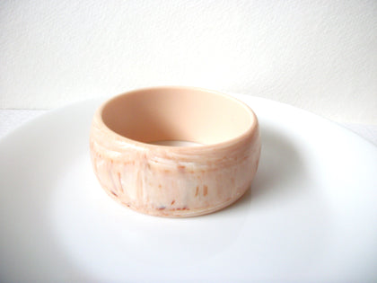 Retro Chunky Marbleized Bangle Bracelet 120620
