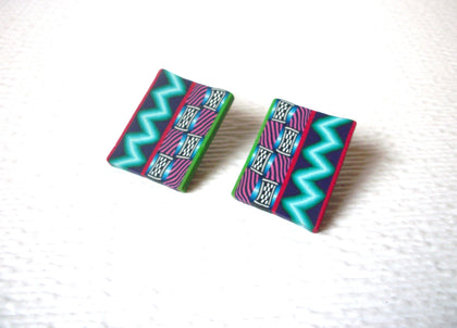 Retro Colorful Southwestern Fimo Clay Earrings 120720