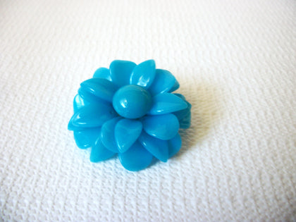 Vintage Blue Flower Brooch 40520