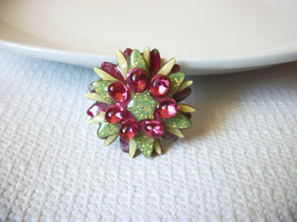 Lucinda Designs Bejeweled Flower Brooch Pin 40520