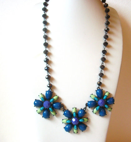 Retro Flower Prong Set Necklace 120720