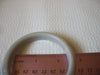 Retro Old Plastic Light Gray Bangle 40520