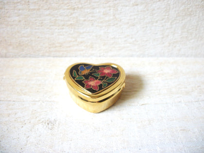 Cloisonne Heart Shaped Pill Box 60220