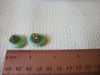Vintage Polished Moon Stone Earrings 40520