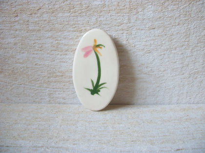 Vintage 1950s Dandelion Porcelain Brooch 60220