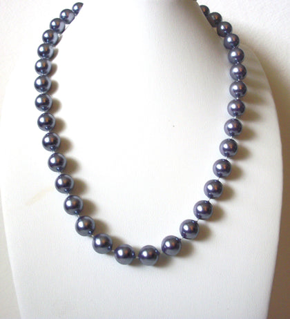 Vintage Pale Purple Metallic Necklace 40620