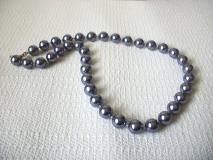Vintage Pale Purple Metallic Necklace 40620