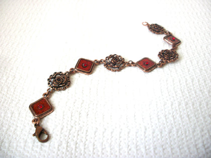 Vintage Copper Toned 7 Inch Bracelet 40520
