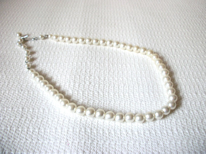 Vintage JAPAN Glass Pearls Necklace 40620