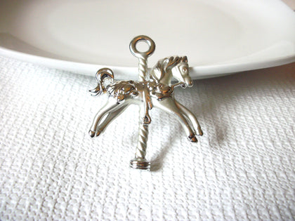 Vintage Larger Carousel Horse Brooch 40620