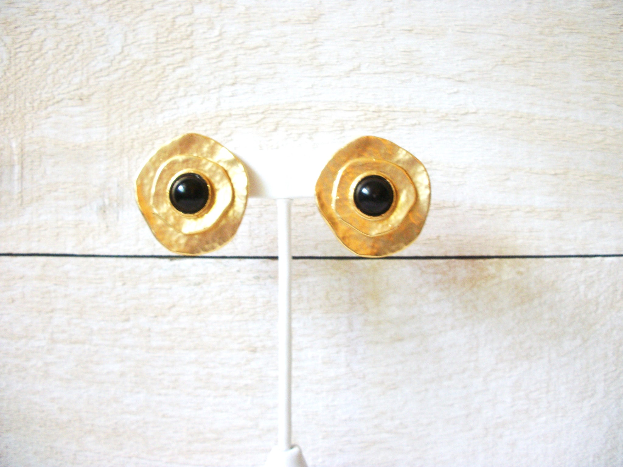 Retro Black Gold Earrings 60320