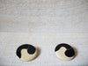 Retro Black Cream Earrings 60320