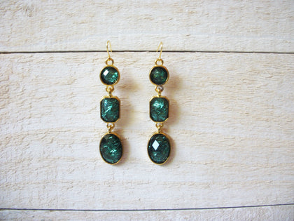 Retro Turquoise Green Dangle Earrings 60320
