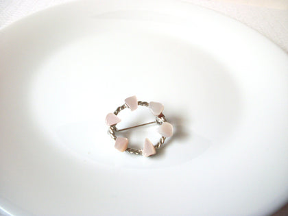 Vintage Rose Quartz Brooch Pin 120820