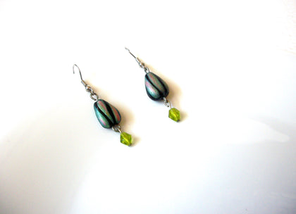 Hand Made Glass Dangle Earrings 120820