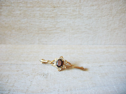 Vintage Amethyst Rhinestones Brooch 60320