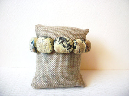 Chunky Heavier Tan Jasper Stone Bracelet 120920