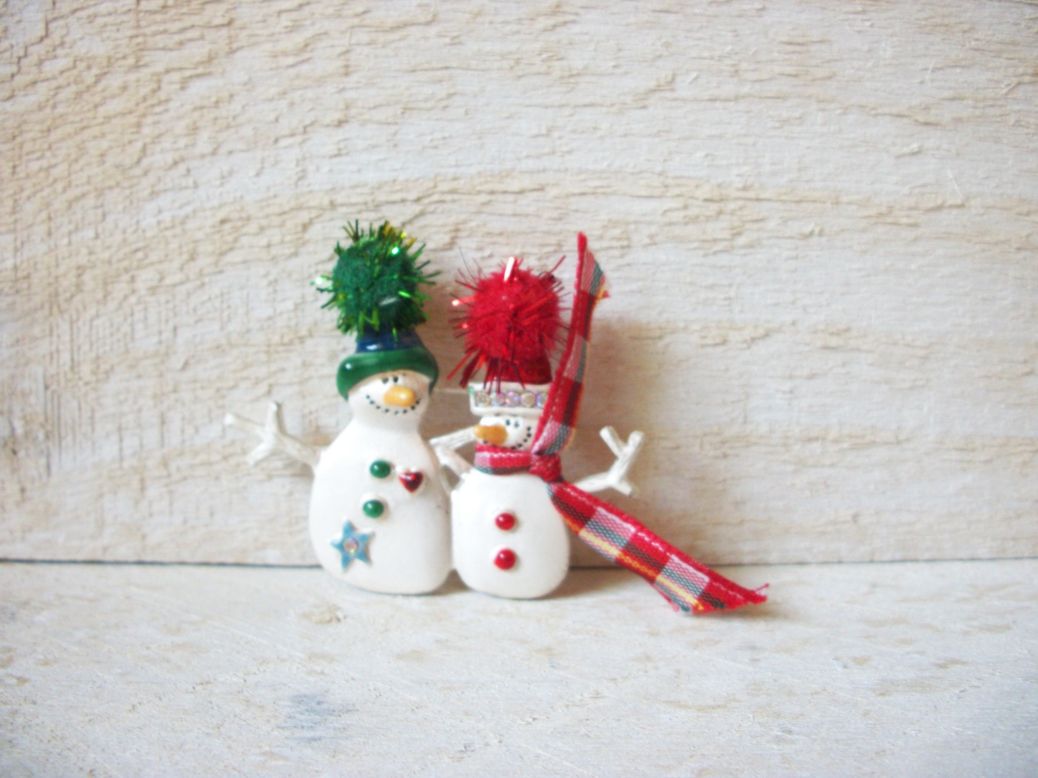 Snowman Metal Brooch 60320