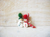 Snowman Metal Brooch 60320