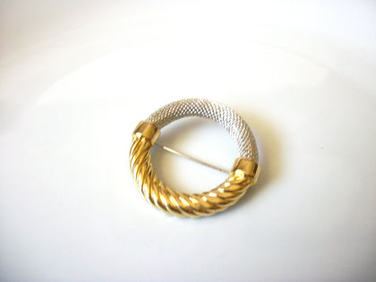 Vintage Two Tone Modern Brooch 40520