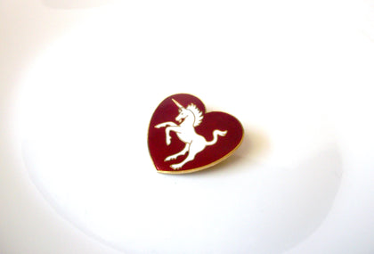 Vintage 1960s Cloisonne Unicorn Brooch Pin 120920