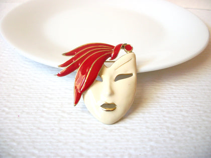Vintage Figural Face Brooch Pin 1