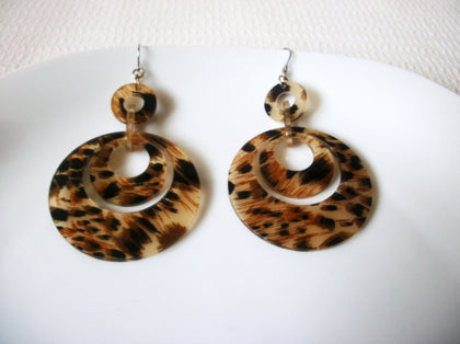 Vintage Tortoise Shell Long Earrings 40720