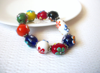 Hand Made Murano Italian Glass Lamp Work Bracelet 121420