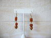 Retro Amber Glass Earrings 60320