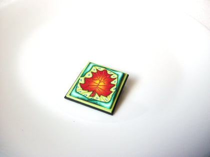 Hand Made Maple Fall Leaf Brooch Pin 121420