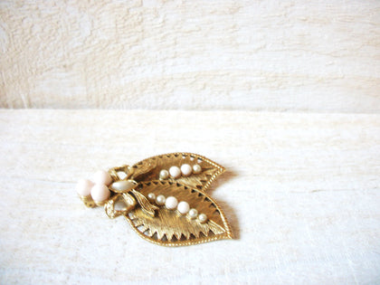 Vintage Glass Pearl Brooch 60320