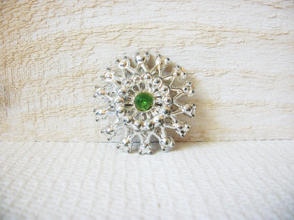 Retro Green Rhinestone Brooch 60420