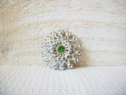 Retro Green Rhinestone Brooch 60420