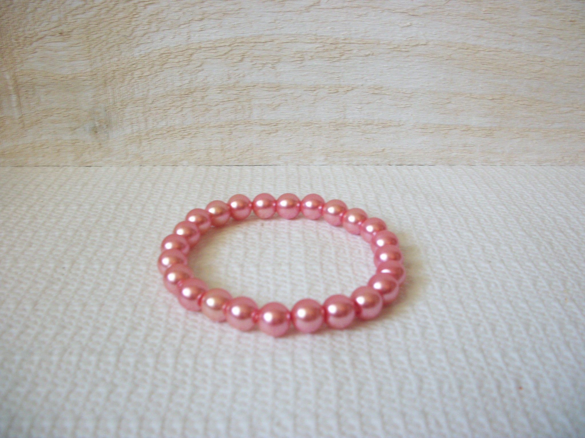 Pink Glass Pearl Bracelet 60420