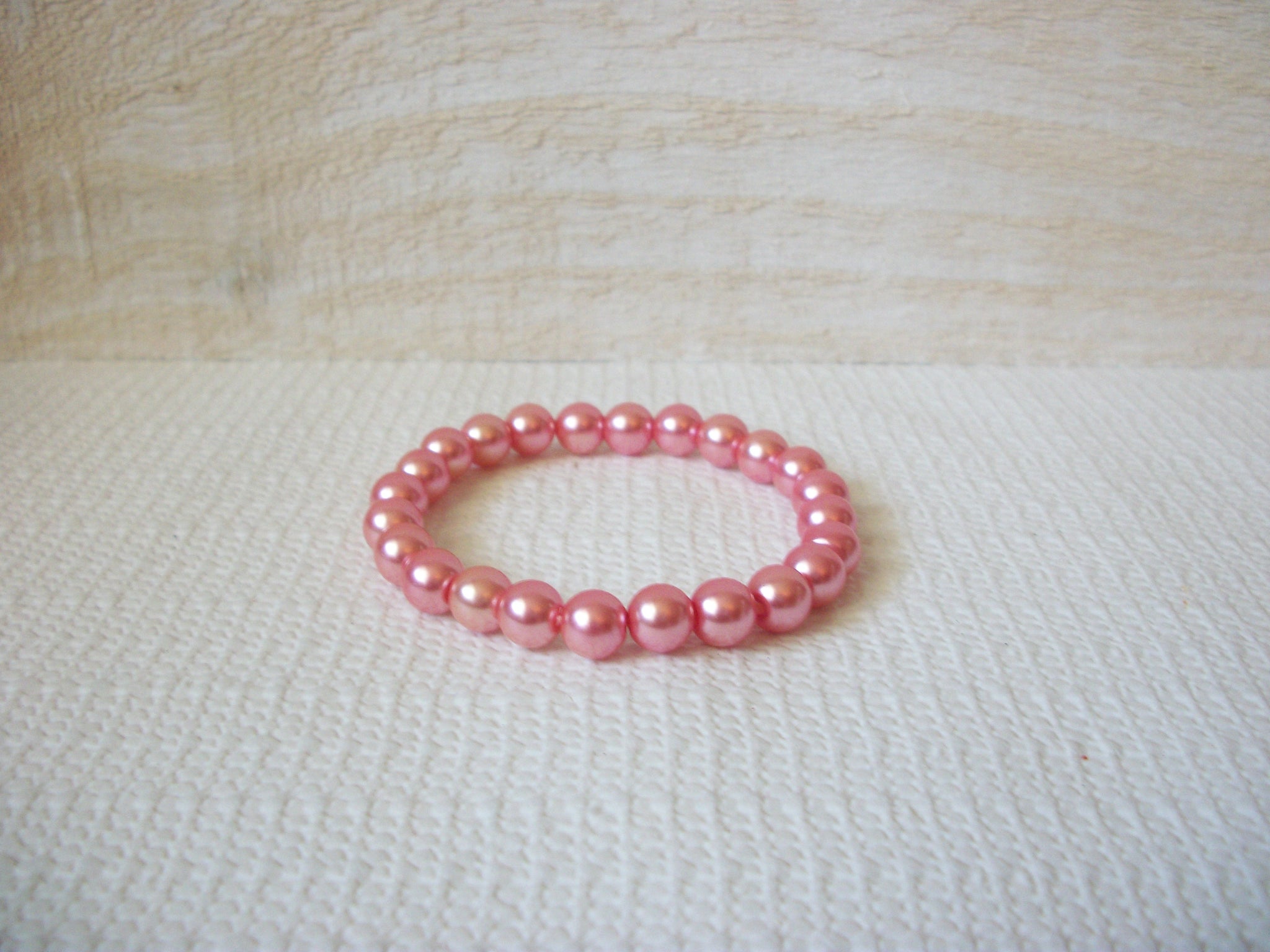 Pink Glass Pearl Bracelet 60420