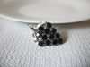 Vintage Grape Prong Set Rhinestones Brooch 40820