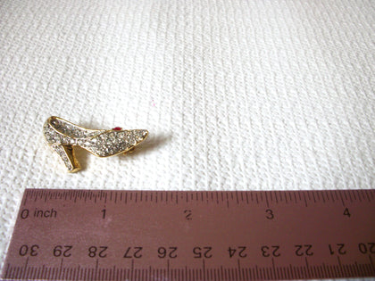 Vintage Rhinestones Shoe Brooch 40820