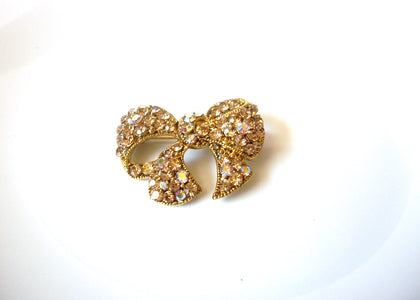 Vintage Sparkling Aurora Borelias Crystal Brooch Pin 121020