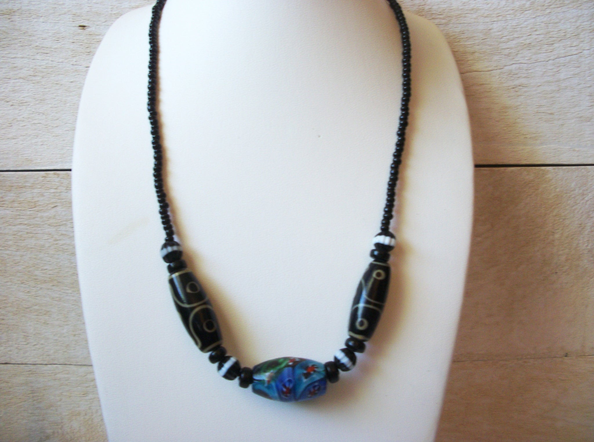 Vintage African Glass Necklace 60420