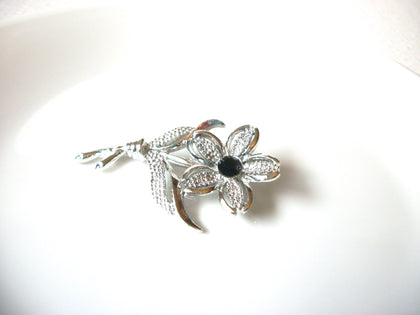 SARAH COV Silver Toned Flower Brooch Pin 121420