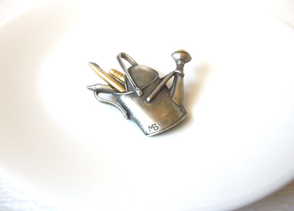 Vintage 1999 M Bastin Watering Can Pewter Brooch Pin 121020