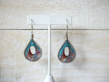Retro Rainbow Silk Earrings 60520