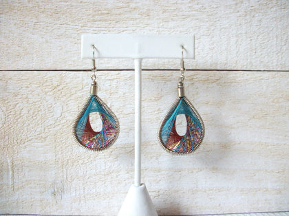 Retro Rainbow Silk Earrings 60520