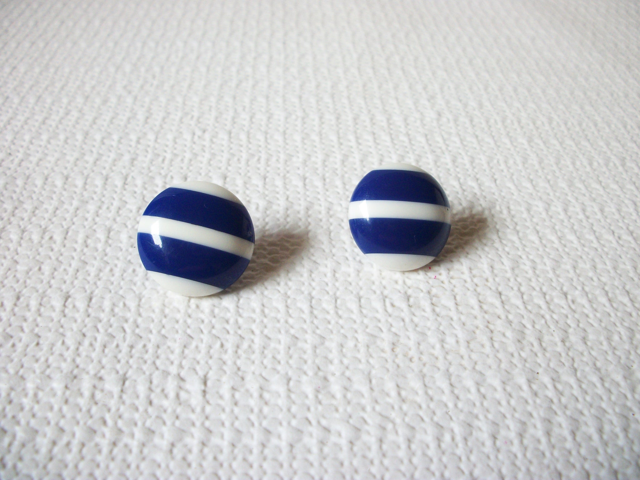 Retro Blue White Earrings 60520