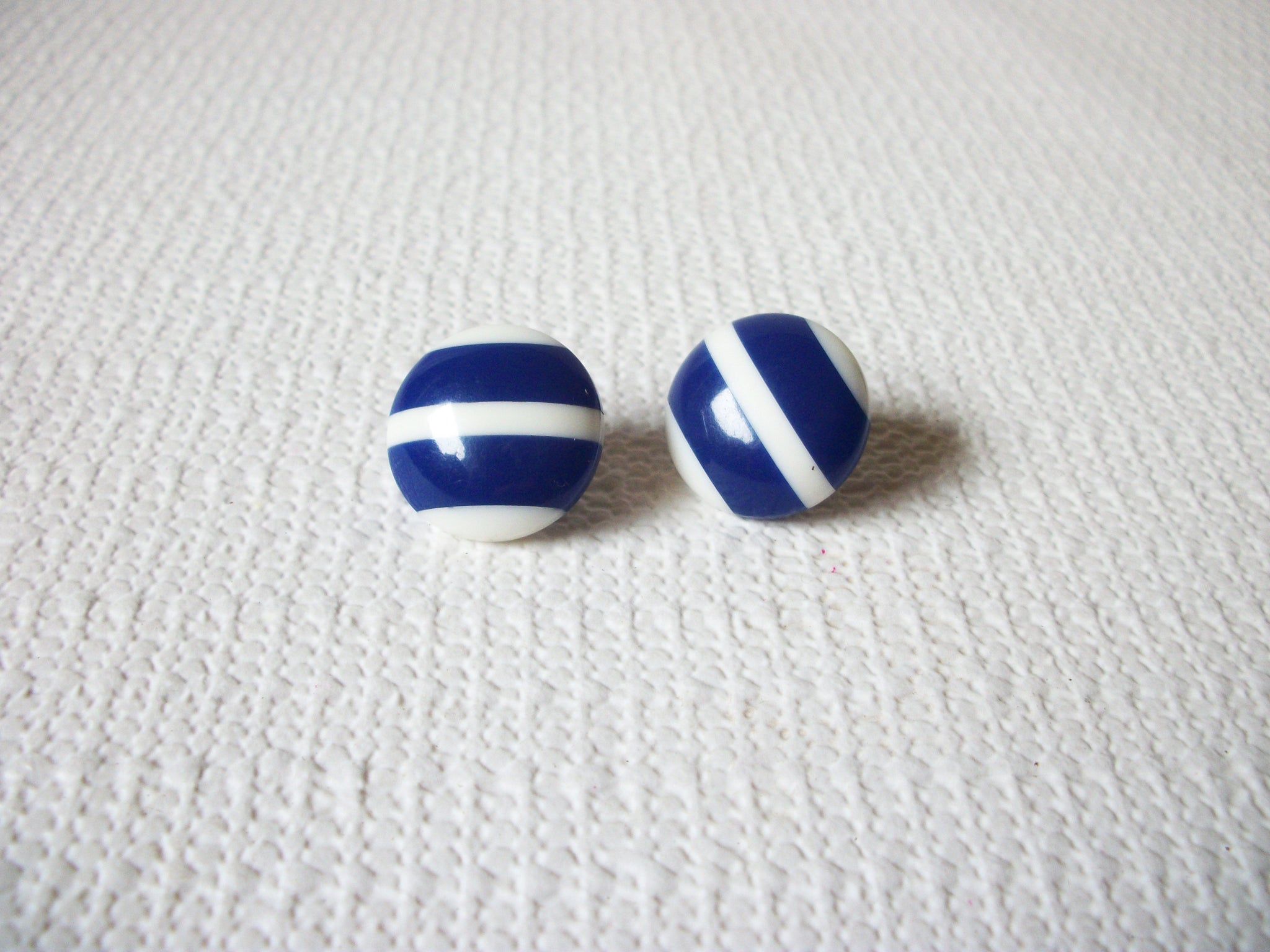 Retro Blue White Earrings 60520