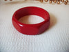 Vintage Old Plastic Red Bangle 40820