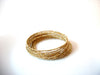Gold Toned Memory Wire Bracelet 121020