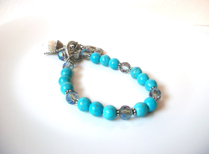 Southwestern Stone Glass Pearl Bracelet 121020